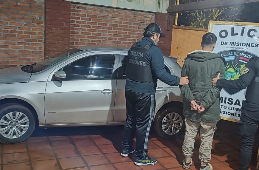 Lo agarraron en un control con un Gol robado y papeles truchos en Puerto Libertad