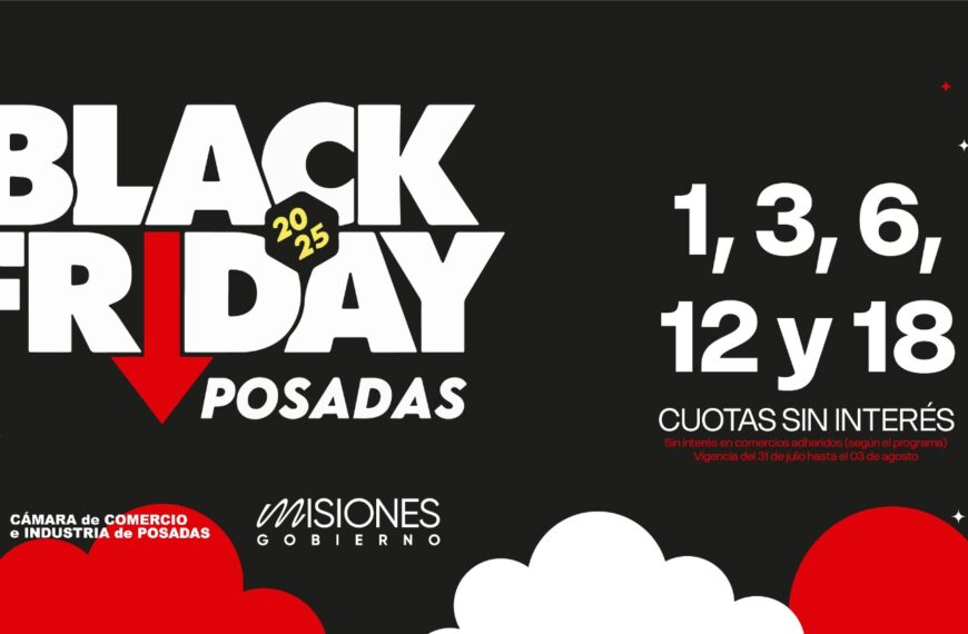 Llega el Black Friday Posadas: Más de 1.200 comercios con descuentos de hasta el 50%