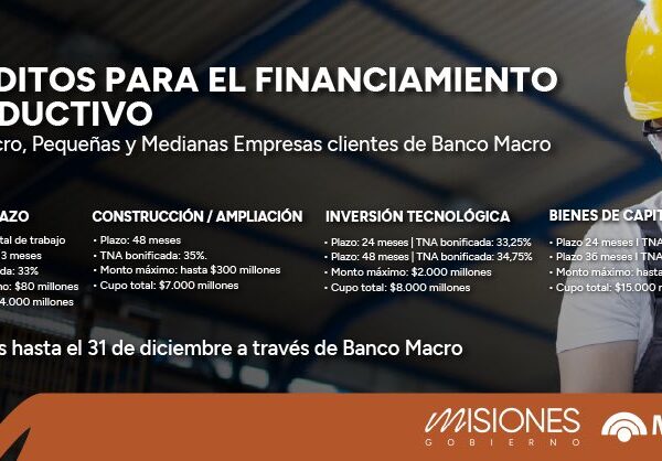 El ministro Adolfo Safrán explicó las herramientas vigentes de financiamiento a empresas a través del Banco Macro