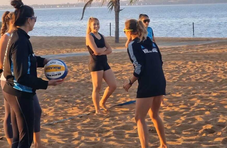 La Selección Argentina de beach vóley está de pretemporada en Misiones y el sábado llega a Montecarlo