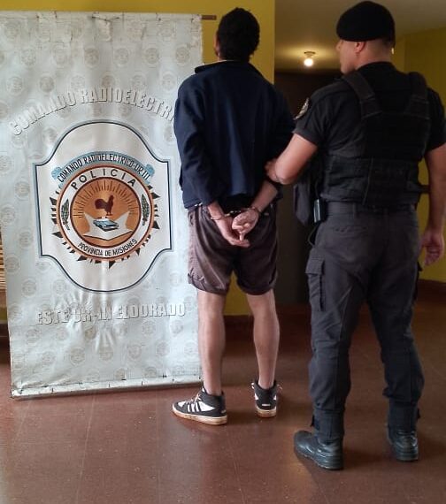 Fue detenido tras ocasionar disturbios en un local comercial