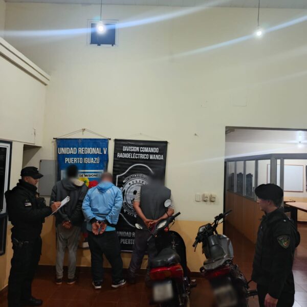 Wanda: Tres hombres fueron detenidos por ocasionar disturbios en estado de ebriedad