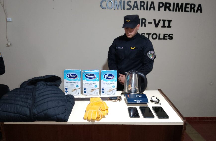 Apóstoles: Delincuente robó en diferentes puntos de la ciudad para no ser descubierto, igual lo atraparon