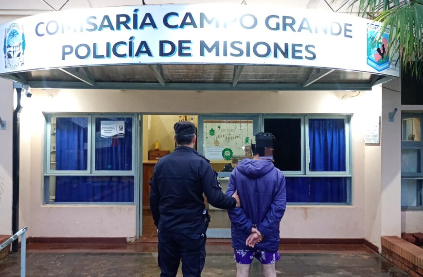 Campo Grande: detuvieron a un hombre tras agredir a su hermano durante una discusión familiar