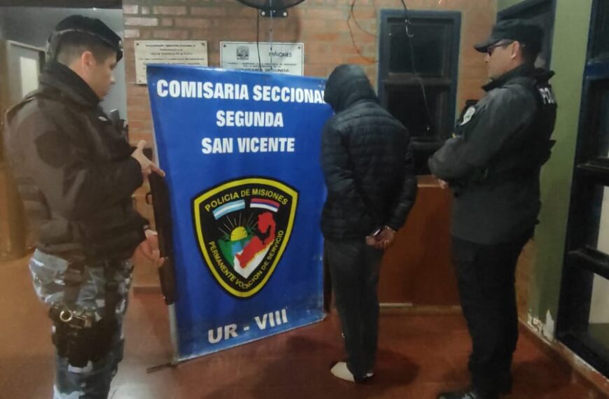 La Policía investiga el homicidio de un hombre en San Vicente: hay un sospechoso detenido