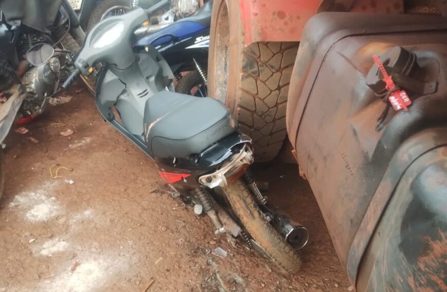 Eldorado: Varias motos fueron embestidas por un camión en el Corralón Municipal
