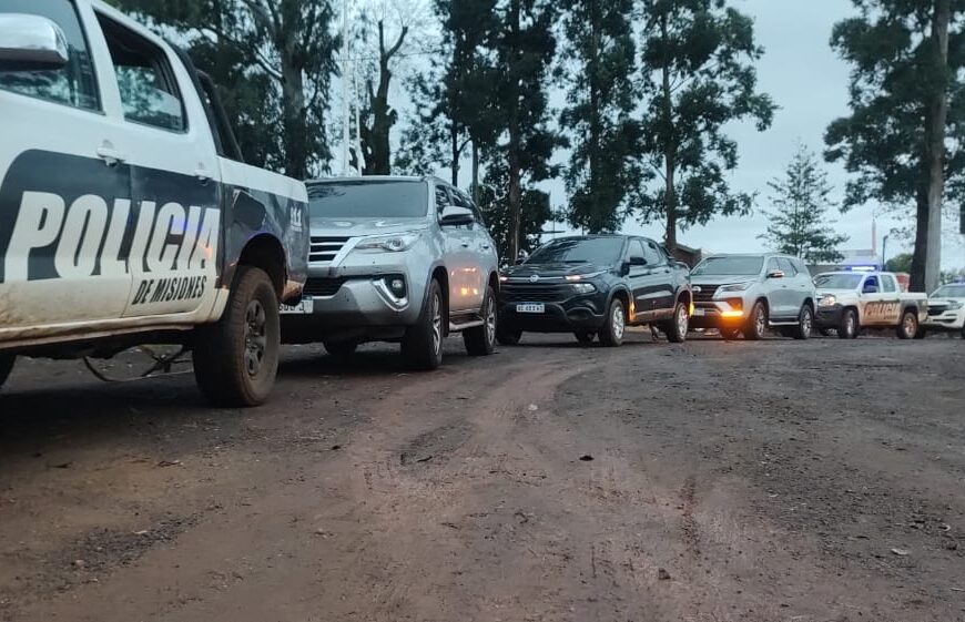La Policía frenó a una banda de brasileños que intentó ingresar vehículos robados y adaptados para el contrabando