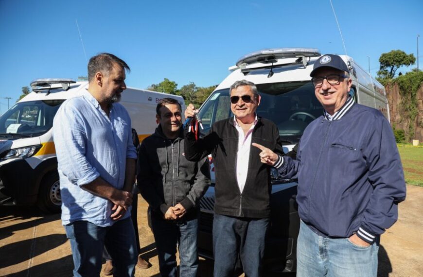 Passalacqua y Herrera Ahuad encabezaron la entrega de nuevas ambulancias de baja y alta complejidad (Con videos)