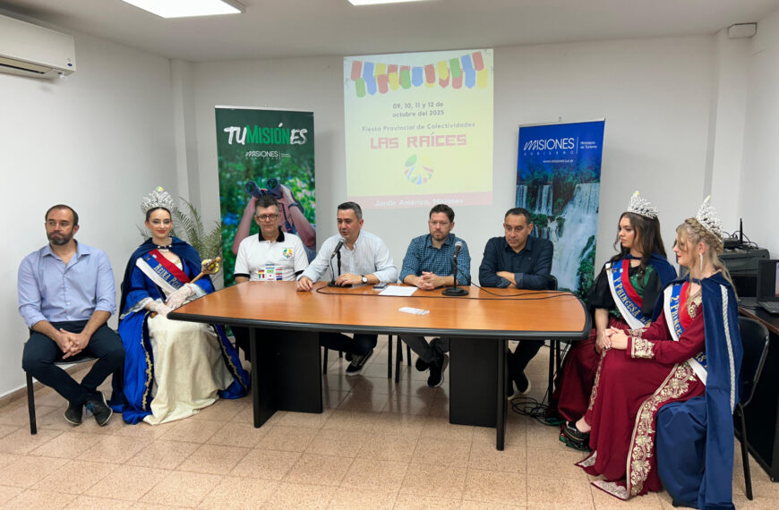 Se presentó la Fiesta Provincial de Colectividades Las Raíces