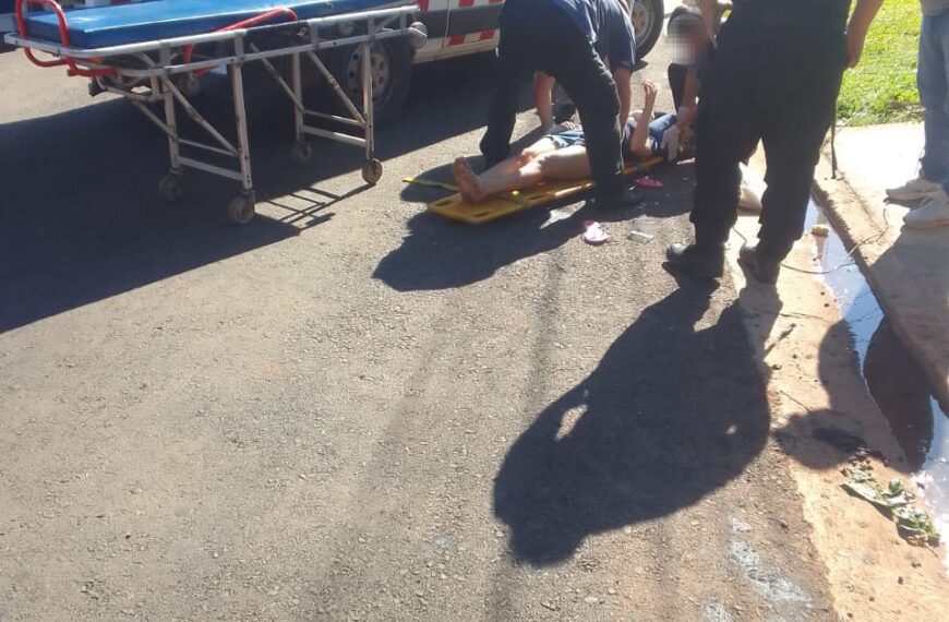 Una mujer resultó lesionada tras un accidente con un cable caído en Posadas