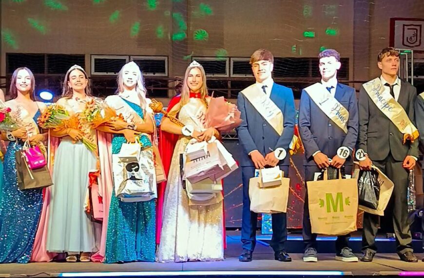 Edel Schmidt y Micaela Gielhard los nuevos reyes de los estudiantes