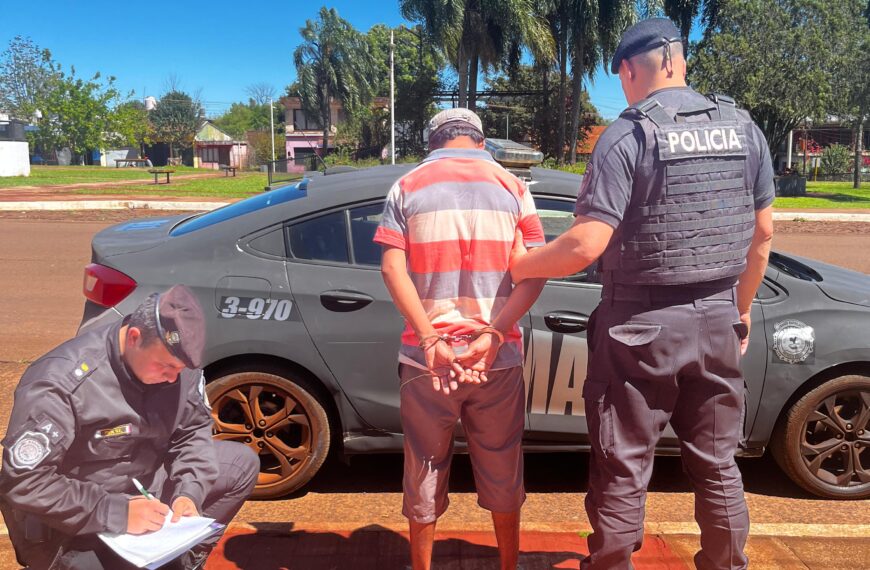 Campo Viera: la Policía detuvo a un hombre que amenazó a una jubilada con un machete