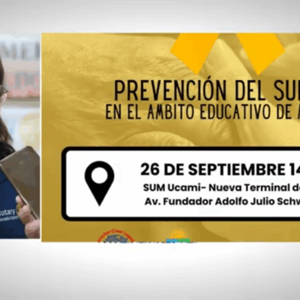 El Rotary Club Eldorado Centro organiza una jornada de capacitación sobre prevención de suicidio