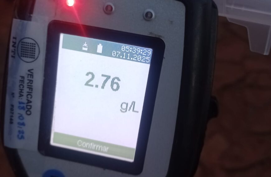 Evadieron un control de Gendarmería y fueron interceptados por la Policía: el conductor tenía 2,76 g/l de alcohol