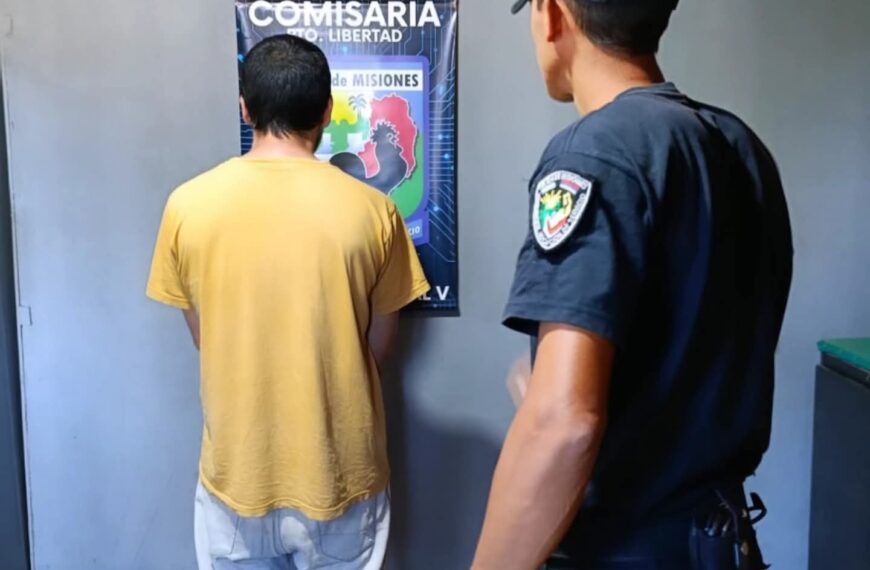 La Policía arrestó a un violento que mantenía cautiva a su esposa en Puerto Libertad