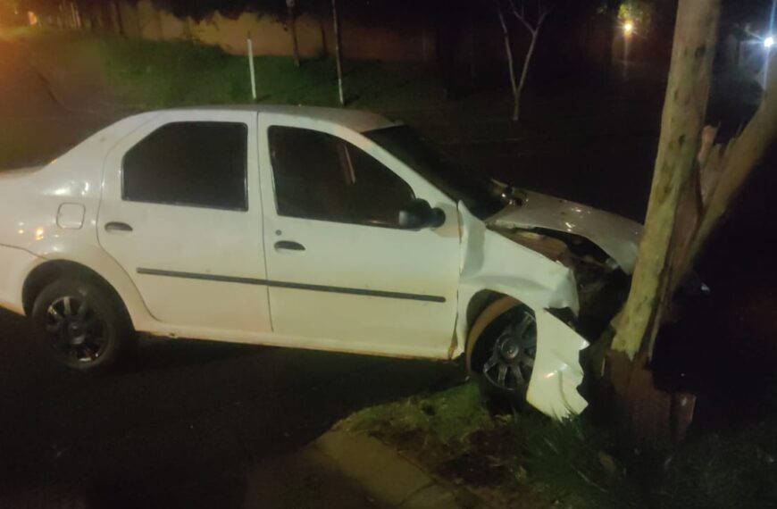 Conductor alcoholizado derribó dos postes de alumbrado público tras despistar en Posadas