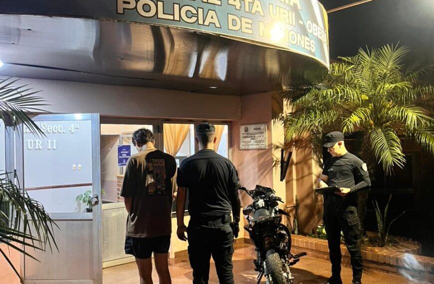 Quiso escapar y embistió a un policía: terminó detenido en Oberá