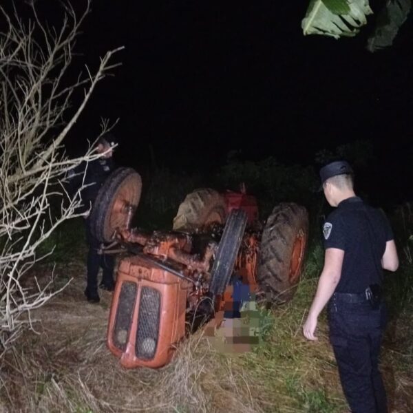 Aristóbulo del Valle: Sexagenario murió aplastado por su tractor