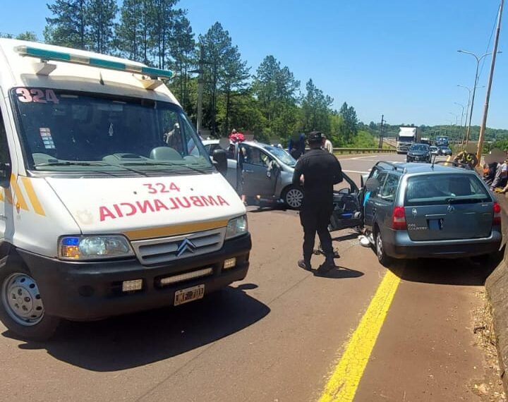 Seis heridos en dos siniestros viales, uno en Ruta 12 y otro en Ruta 14