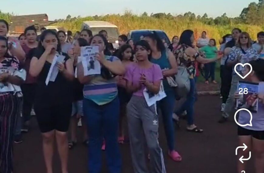 Colonia Victoria: Familiares, vecinos y padres de compañeros de Gabriela marcharon pidiendo justicia por la niña fallecida