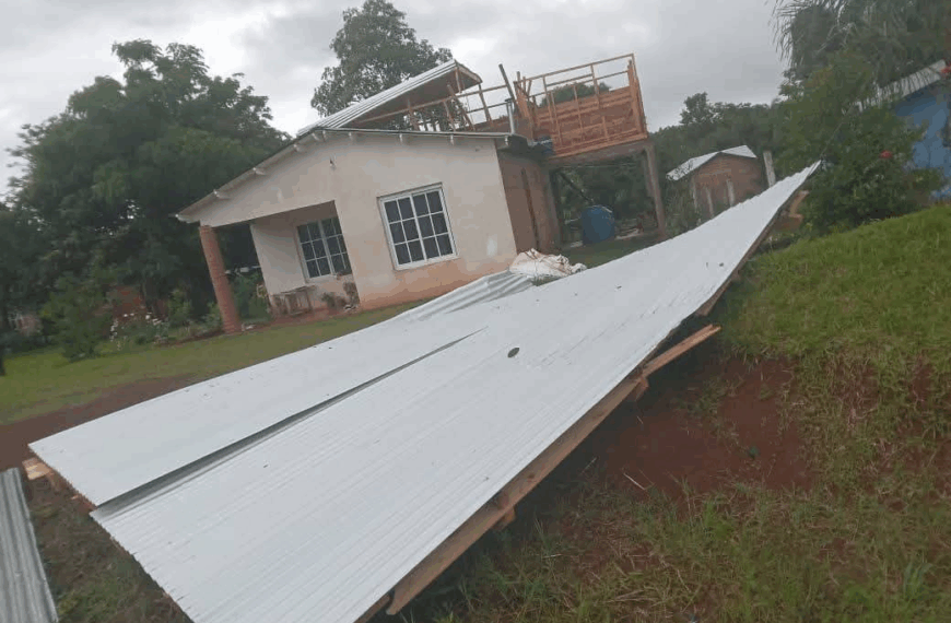 Fuerte temporal azotó 25 de Mayo: Techos volados, árboles caídos y corte de luz y agua