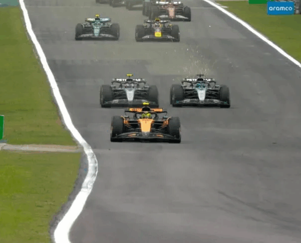 Con abandono de Colapinto, Norris ganó la sprint del GP de Brasil