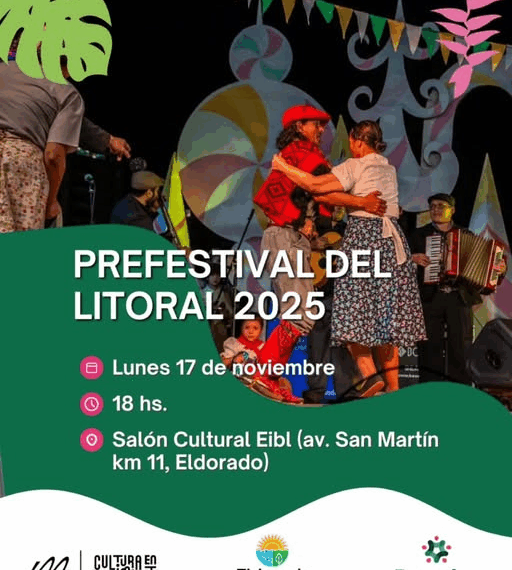 En el Salón Cultural Eibl se realizará el selectivo para el Festival del Litoral 2025