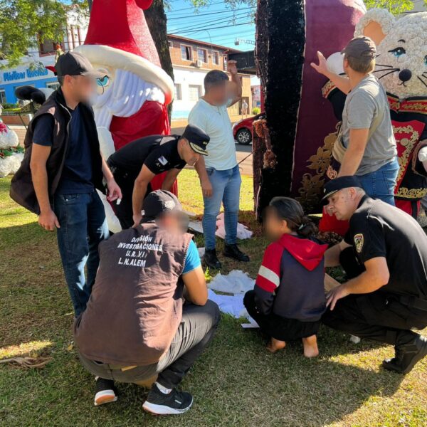 Hallaron a la menor buscada en Alem: estaba escondida dentro de un adorno navideño