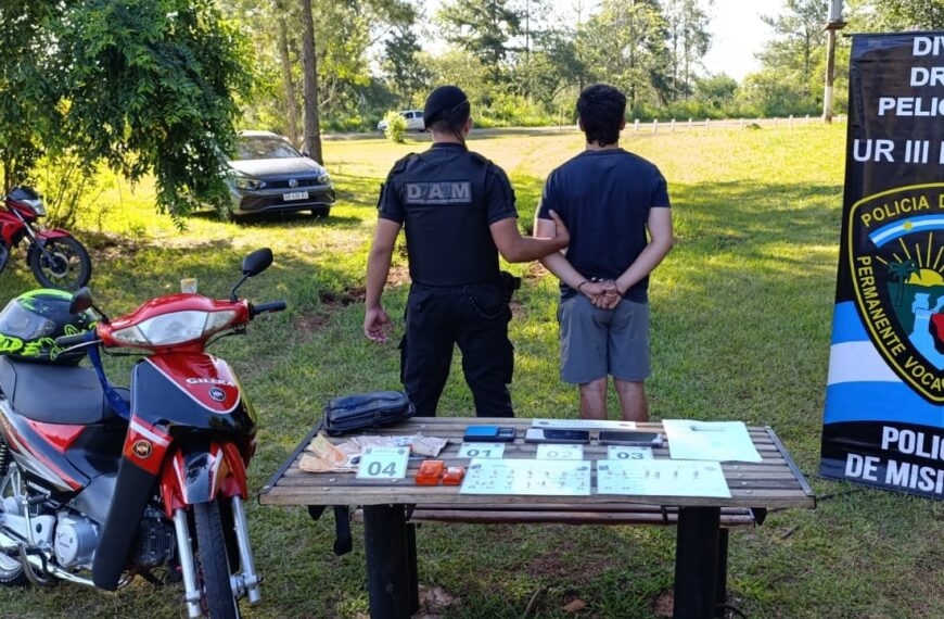 Droga que iba a la calle: atraparon a un dealer con 20 dosis de cocaína para la venta en Eldorado