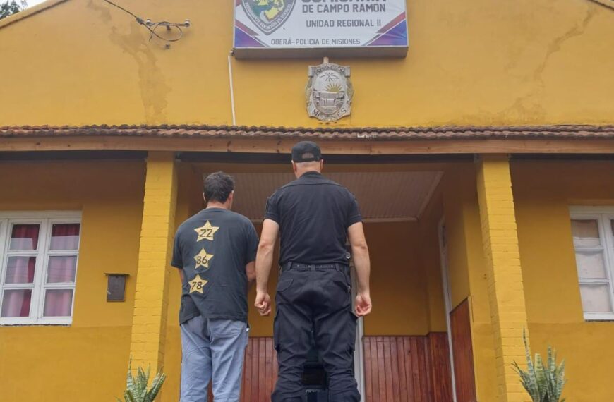 Detuvieron a un hombre por agredir a su pareja y a su hija en Campo Ramón