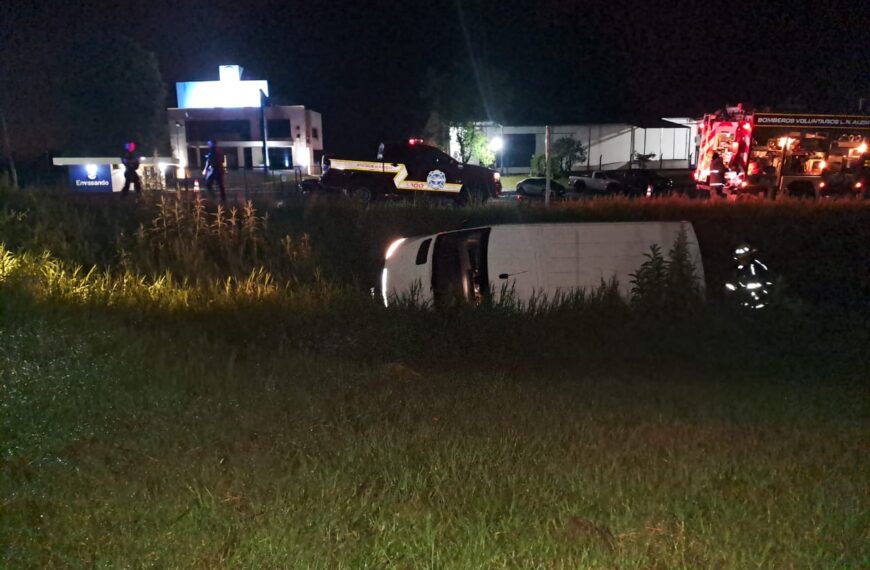 Despiste en la Ruta Nacional 14 dejó a un hombre de 62 años hospitalizado