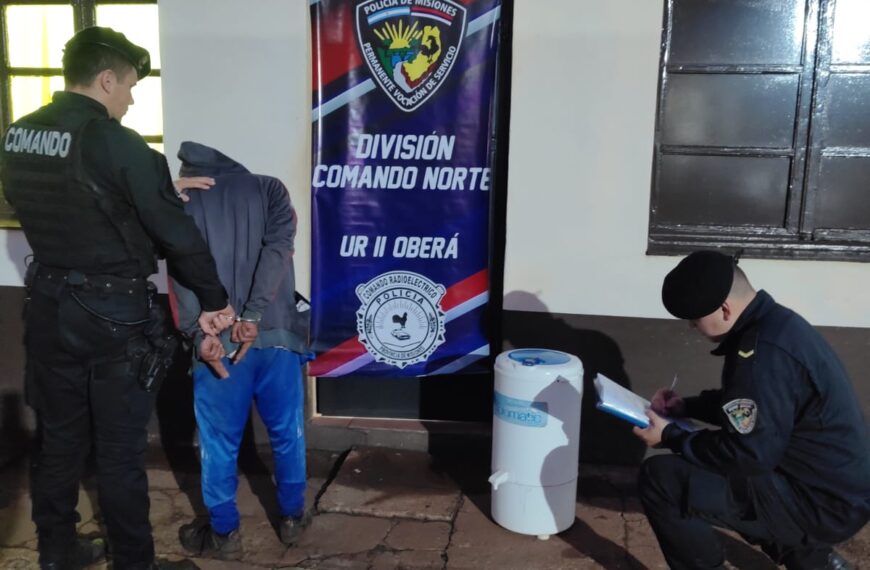 Lo buscaban por numerosos delitos y lo capturaron saltando un muro para robar