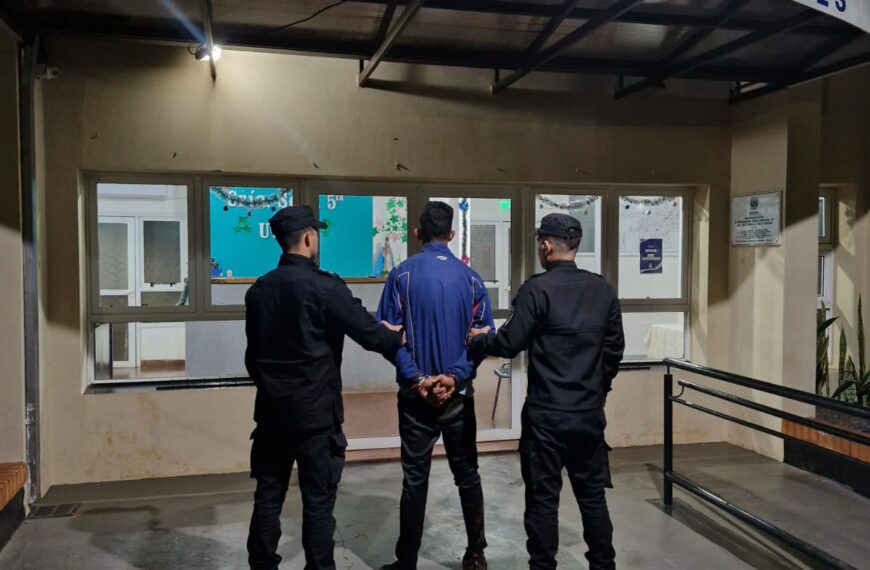 Detuvieron a un hombre que amenazó de muerte a su expareja y causó daños en una vivienda de Oberá