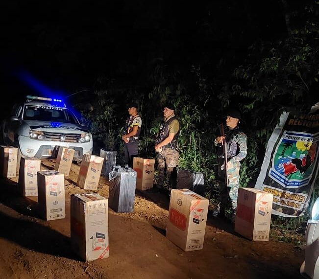 Secuestraron una millonaria carga de cigarrillos de contrabando que estaba siendo “enfriada” en Andresito
