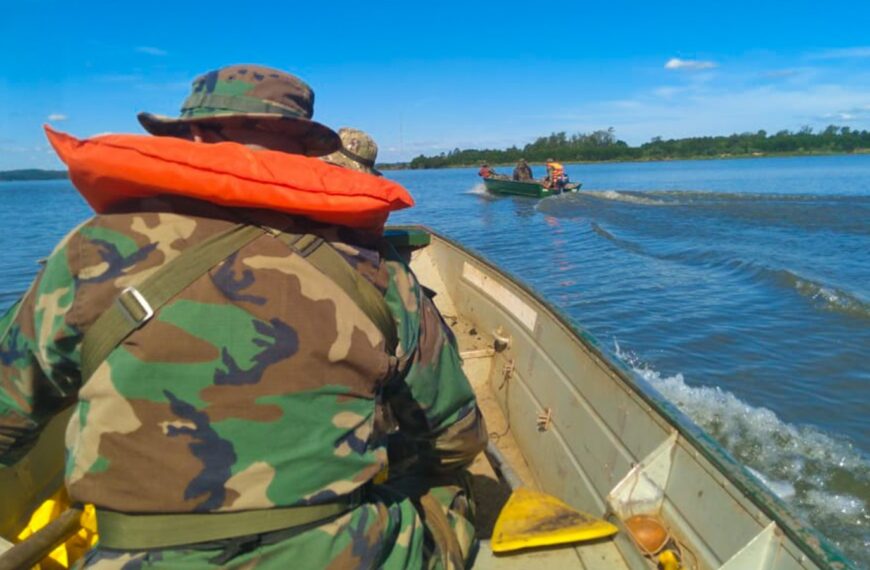 Más de 100 kilómetros de patrullaje para proteger la fauna del río Paraná y sus afluentes