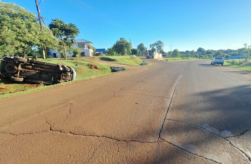 Itacaruare: despiste en la Ruta Provincial Nº2 dejó varios lesionados