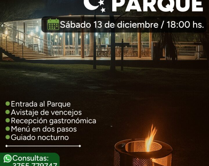 “Noches en el Parque”, una experiencia sensorial en la selva misionera