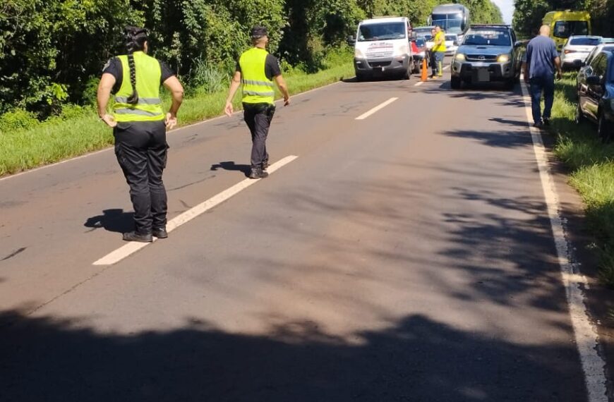 Siniestro vial dejó dos personas lesionadas en Puerto Iguazú