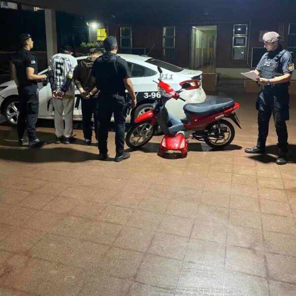 No les duró la fuga: cerrojo policial y cámaras del 911 los dejaron sin escape, dos hombres detenidos en Eldorado