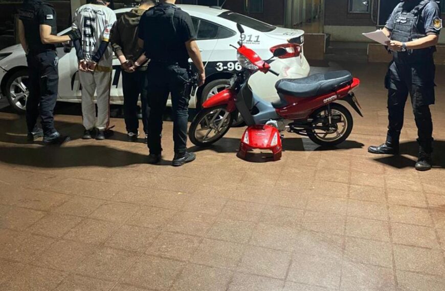 No les duró la fuga: cerrojo policial y cámaras del 911 los dejaron sin escape, dos hombres detenidos en Eldorado