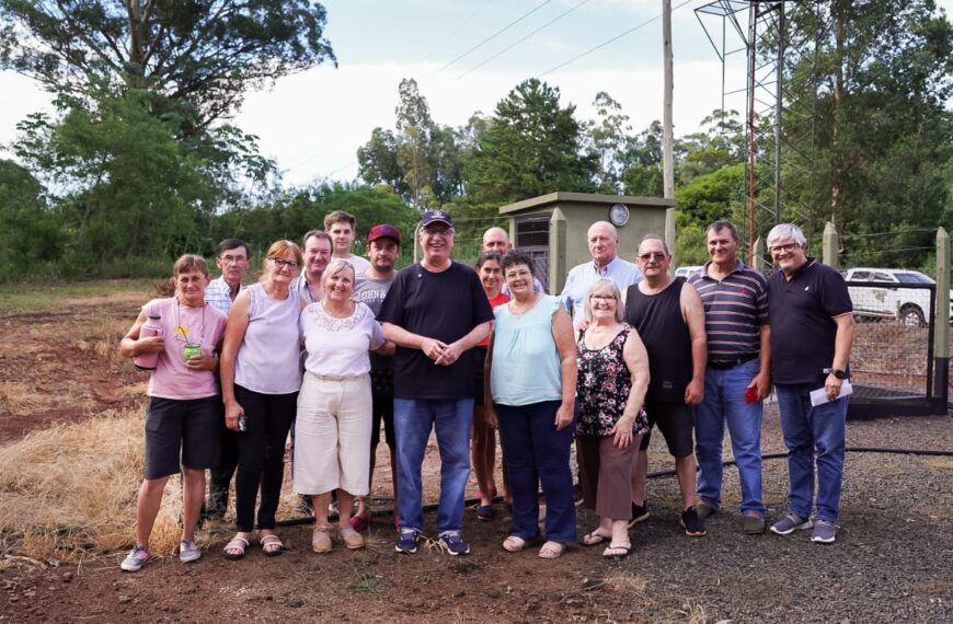 Apóstoles: Passalacqua supervisó la obra de provisión de agua potable en Colonia Tunas