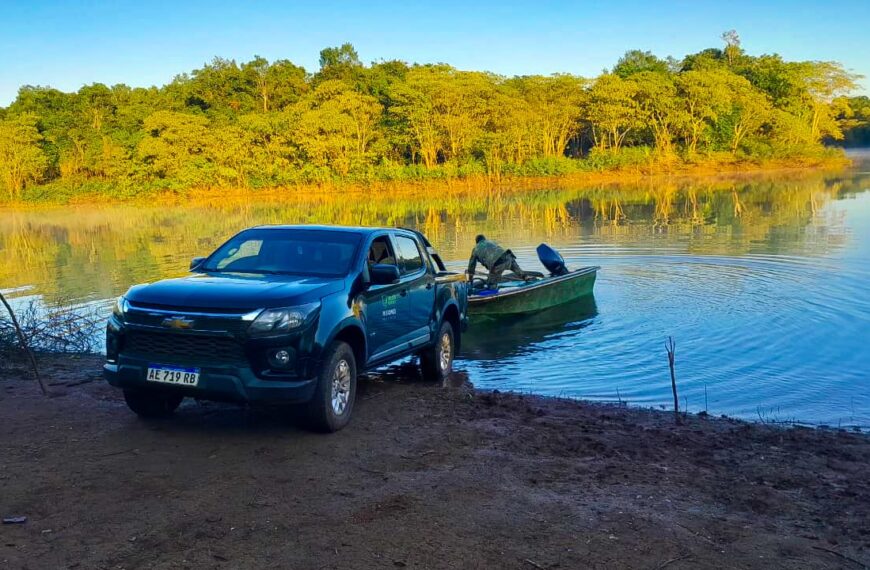 Amplio operativo de guardaparques para prevenir ilícitos ambientales en el Lago Urugua-í y su perilago