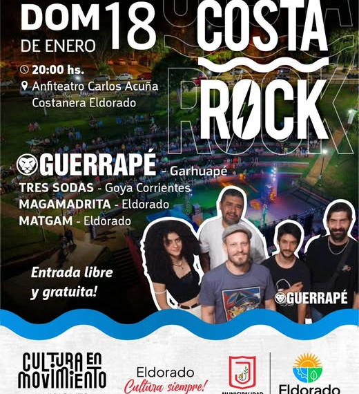 Noche de rock en la Costanera eldoradense