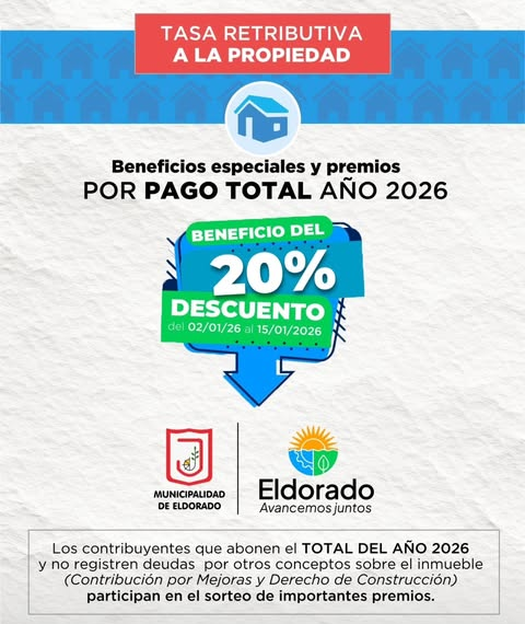 El pago total de TRP 2026 tiene un 20% de descuento hasta el 15 de enero