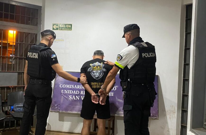 Detuvieron a un hombre acusado de amenazar de muerte a un padre y a su hijo con un arma de fuego