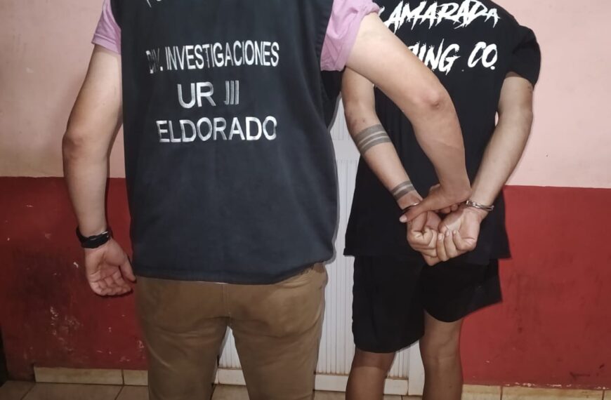 Dos detenidos y elementos recuperados tras el robo a una vivienda en Eldorado
