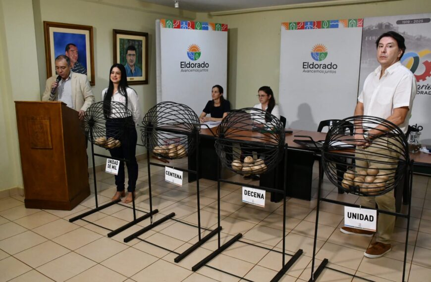 Eldorado: Se realizó el sorteo de los premios entre contribuyentes que realizaron el pago anticipado de la TRP