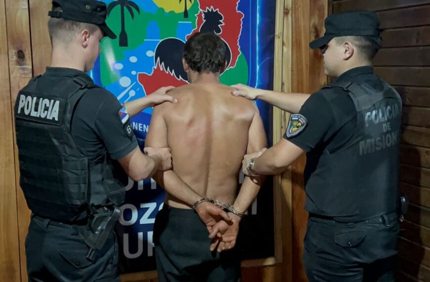 Detuvieron a un hombre acusado de agredir a su pareja en Pozo Azul