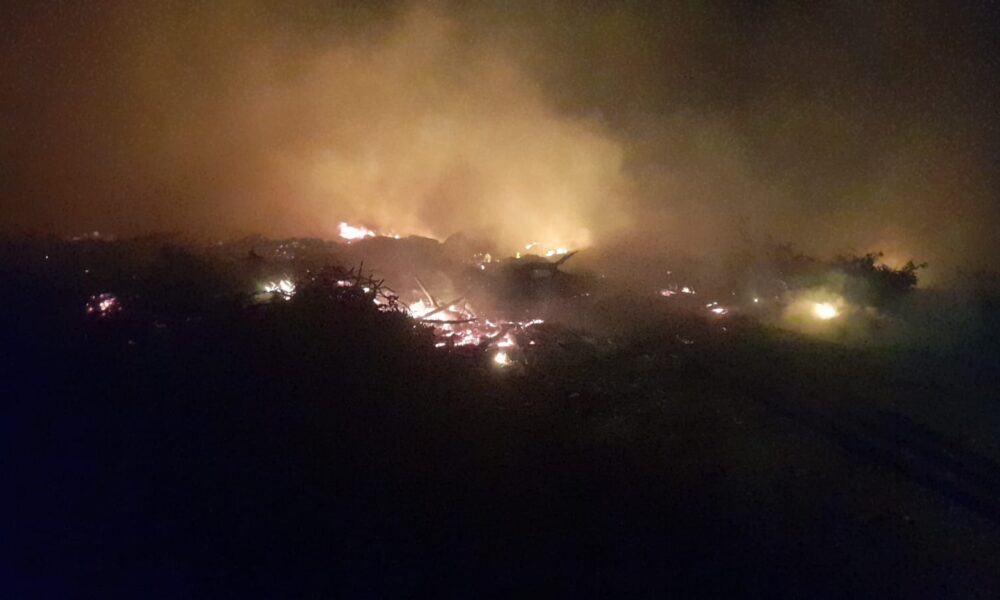 incendio en basural