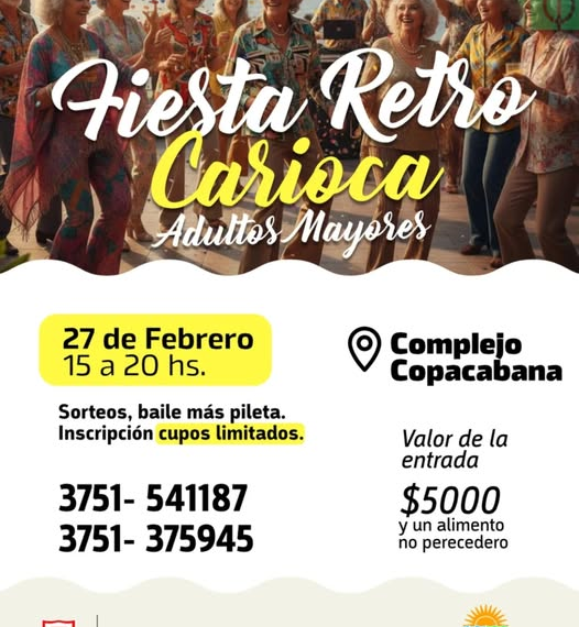 Llega la “Retro Carioca” para adultos mayores